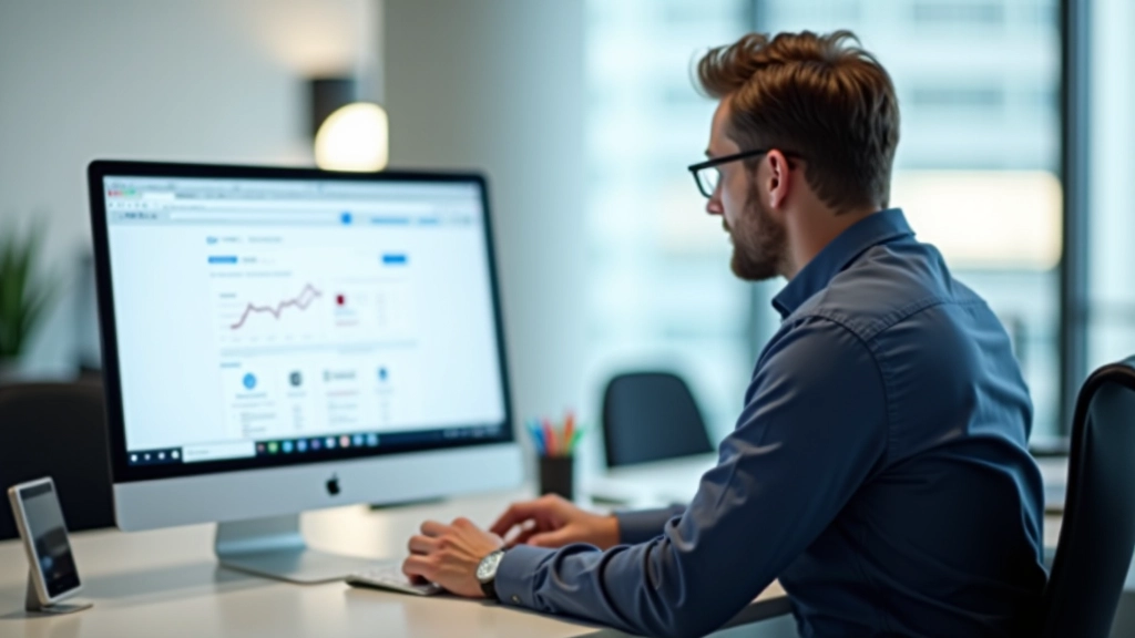 Computer screen displaying Google Search Console with penalty notification message highlighted
