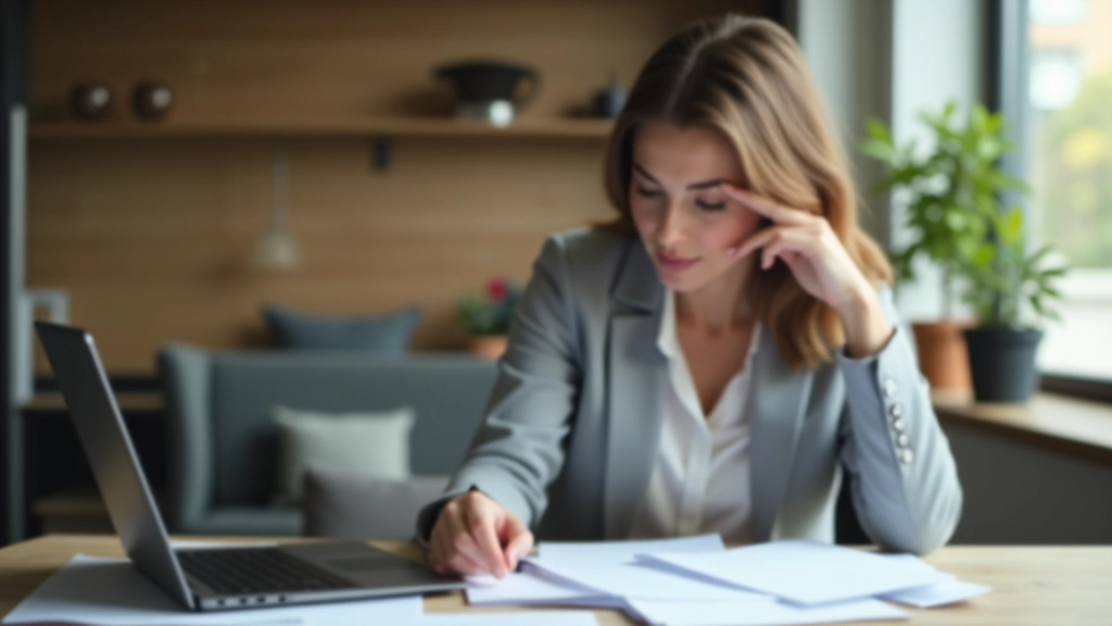 Person reviewing TFSA contribution documents at home office desk